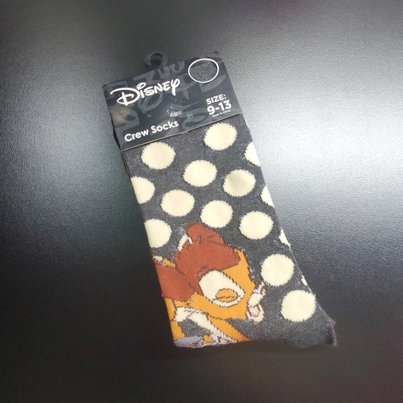 Disney Bambi Mid Calf Socks, Unisex, Size 9-13- NWT - Picture 1 of 4